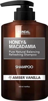 Шампунь для волос Kundal Honey & Macadamia Amber Vanilla безсульфатный 500 мл (8809568742047)