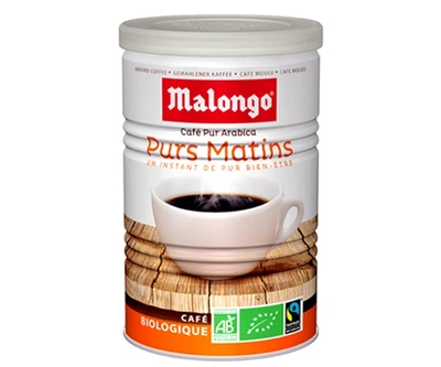 Кофе Malongo Les Purs Matins молотый ж/б 250 г