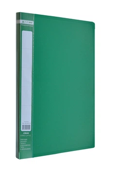 Папка-скоросшиватель Buromax А4 зеленый Jobmax с пружиной, бок. карм. (BM.3406-04)