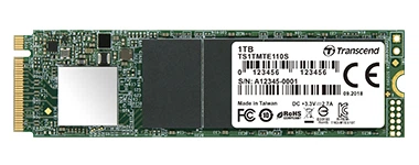 SSD диск Transcend MTE110S 1TB M.2 MTE110S NVMe PCle 3.0 4x TLC (TS1TMTE110S)