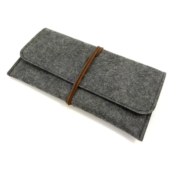 Женский клатч-портмоне из фетра Cashmere S1009 Серый