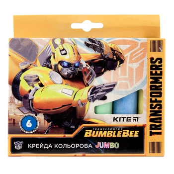 Мел цветной Jumbo Kite Transformers BumbleBee Movie 6 цветов TF19-073, 40284