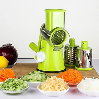 Терка, Овощерезка - Мультислайсер для овощей и фруктов Kitchen Master Tabletop drum grater