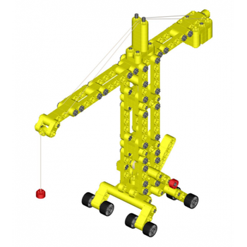 Детский конструктор Kiditec L-set Showcrane big yellow 1217 (3893)
