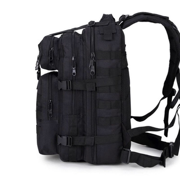 Тактичний, міської, штурмової,військовий рюкзак ForTactic 30-35 літрів Чорний