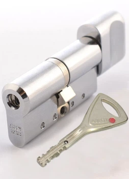 Цилиндр Abloy Protec2 HARD 68 мм (32х36T) ключ/тумблер матовый хром