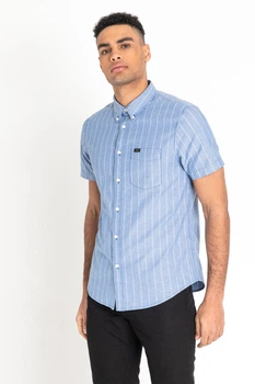 Рубашка Lee Button Down Shirt Regular Fit (L886NCLI) Голубой S-00