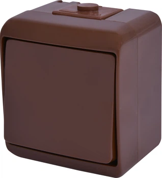Выключатель ETI 1-клавишный VHE-1-KR IP54 Коричневый (4668040)