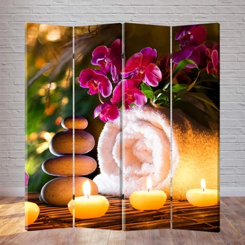 Ширма для спа-салона FineDecor "Свечи" 160x180 см 255a