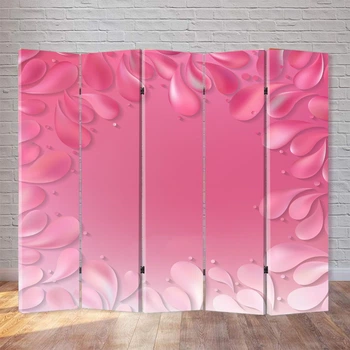 Ширма декоративная FineDecor "Розовые лепестки" 200x180 см 200b