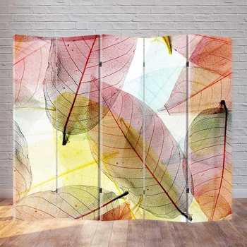 Ширма декоративная FineDecor "Цветные листья" 200x180 см 196b