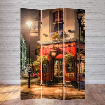 Ширма декоративная FineDecor "Улочка" 120х180 см 001