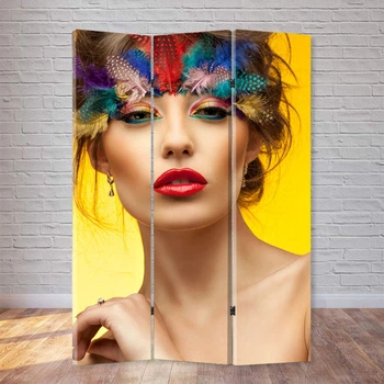 Ширма декоративная FineDecor "Макияж Перья" 120x180 см 217