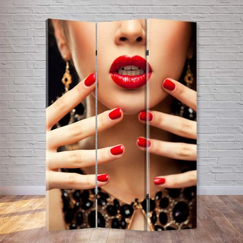 Ширма декоративная FineDecor "Алые ноготки" 120x180 см 213
