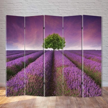 Ширма декоративная FineDecor "Цветочный поля" 200x180 см 034b