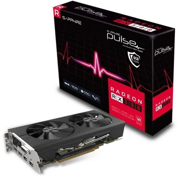 Видеокарта Radeon RX 580 Sapphire PULSE 8Gb DDR5 256-bit DVI/2xHDMI/2xDP 1366/8000MHz 8-pin (11265-05-20G)