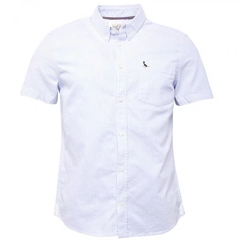 Рубашка Jack Wills Stableton Stripe Short Sleeve Oxford Shirt Sky Blue Blue, XS (40) (11044562)