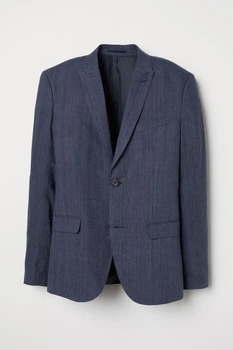 Пиджак H&M 50 синий 6584688