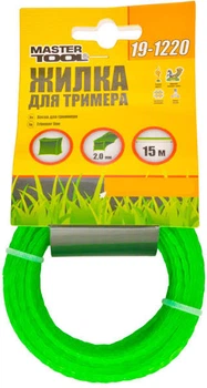 Леска для триммера Mastertool 2 мм 15 м "крученный квадрат" (19-1220 )