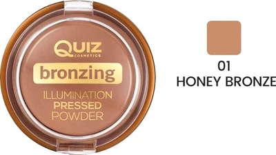 Бронзатор Quiz Bronzing illumination powder 01 honey bronze 12 г (5906439037141)