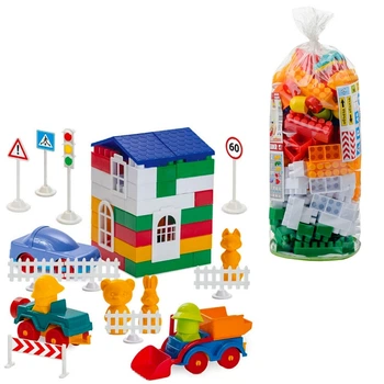Пластиковый конструктор Colorplast Лидер №4 150дет. (1-053)