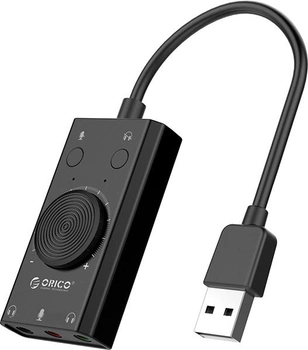 Звуковая карта Orico USB Sound Card Adapter SС2-BK Black (PO-0112)