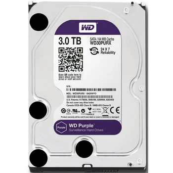 Жорсткий диск Western Digital Purple 3 TB WD30PURZ 3.5 SATA III (133121)
