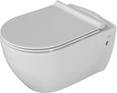 Унитаз подвесной CERASTYLE City 018700 безободковый + сиденье Soft Close 9SC1061S01