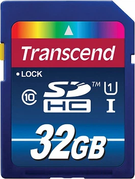 Карта памяти Transcend SDXC/SDHC Class 10 UHS-I 400x 32Gb Black