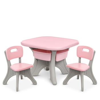 Столик с 2 стульчиками Bambi NEW TABLE-5 розовый