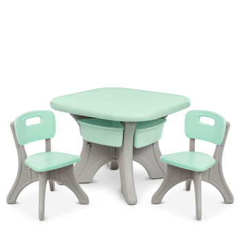 Столик с 2 стульчиками Bambi NEW TABLE-5 мятный