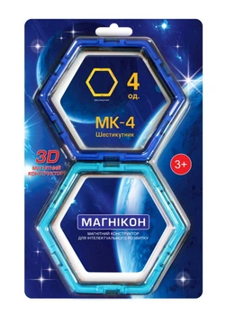 Дополнительный набор Магникон 4 шестриугольника(МК-4-6У)