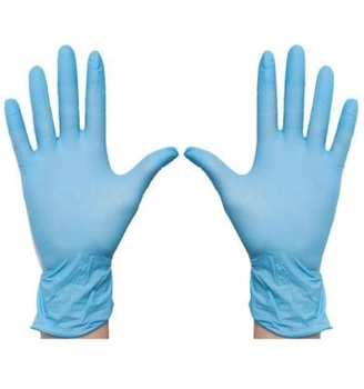 Перчатки нитриловые polix pro&med 100 шт/уп. цвет: Sky Blue размер: S