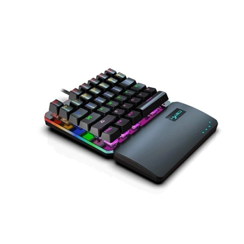 Клавиатура механическая HXSJ V200 RGB игровая для одной руки (240620PL0071)