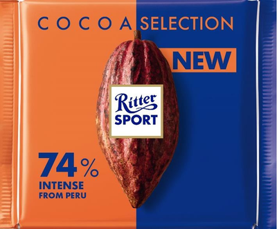 Шоколад Ritter Sport насичений темний 74% какао 100 г (4000417933003)