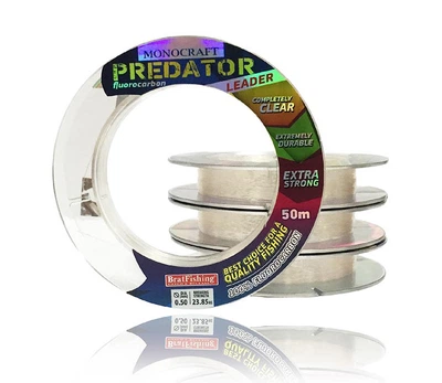 Леска BratFishing Monocraft Fluorocarbon Predator Leader 50м 0.16 мм (30/01-034-016)