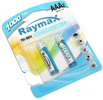 Аккумулятор RAYMAX HR03 ААА (минипальчик) NiMH 1000mAh