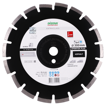 Круг алмазный отрезной Distar 1A1RSS/C1S-W 300x2,8/1,8x10x25,4-18 F4 Sprinter Plus (12485087022)