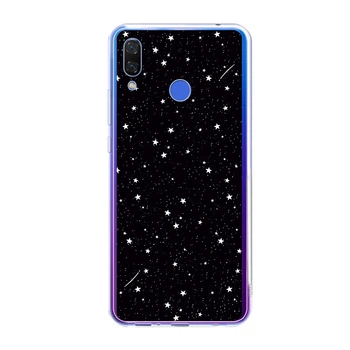 Силиконовый чехол Unique Covers на Huawei P Smart Plus 2018 со звездами галактики(1442)