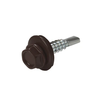 Саморез по металлу кровельный Крептрейд EPDM RAL8017 5.5х25 500 шт (102172055258017)