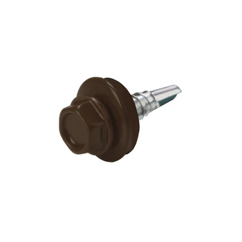 Саморез по металлу кровельный Крептрейд EPDM RAL8017 4.8х19 500 шт (102172048198017)