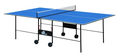 Теннисный стол для помещений "Gsi-sport" Athletic Light синий, (016-0007)