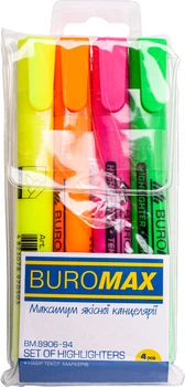 Набор круглых текстовых маркеров Buromax 1-4.6 мм 4 шт (BM.8906-94)