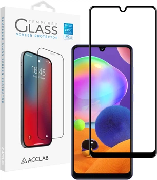 Защитное стекло ACCLAB 9H для смартфона Samsung Galaxy A31 Black (1283126508578)