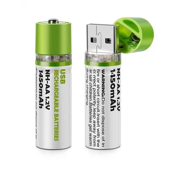 USB аккумуляторы AA 1.2V 1450mAh Ni-MH Perfect, 2 шт (16404-2)