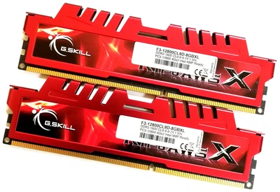 Пара оперативной памяти G.Skill RipjawsX DDR3 8Gb (2*4Gb) 1600MHz PC3 12800U 1R8 CL9 (F3-12800CL9D-8GBXL) Б/У