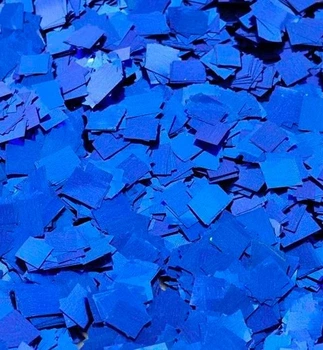 Конфетті, метафан "Cube", вага - 50 г, розмір - 7 мм, колір - синій