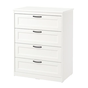 Комод с 4 ящиками IKEA SONGESAND 82x104 см белый (103.667.77)