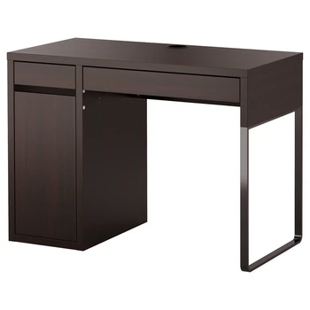Письмовий стіл IKEA Мікке, чорно-коричневий, 105x50 см, 102.447.43