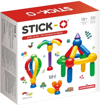 Магнітний конструктор Stick-O Базовий 30 елементів (005-901003)